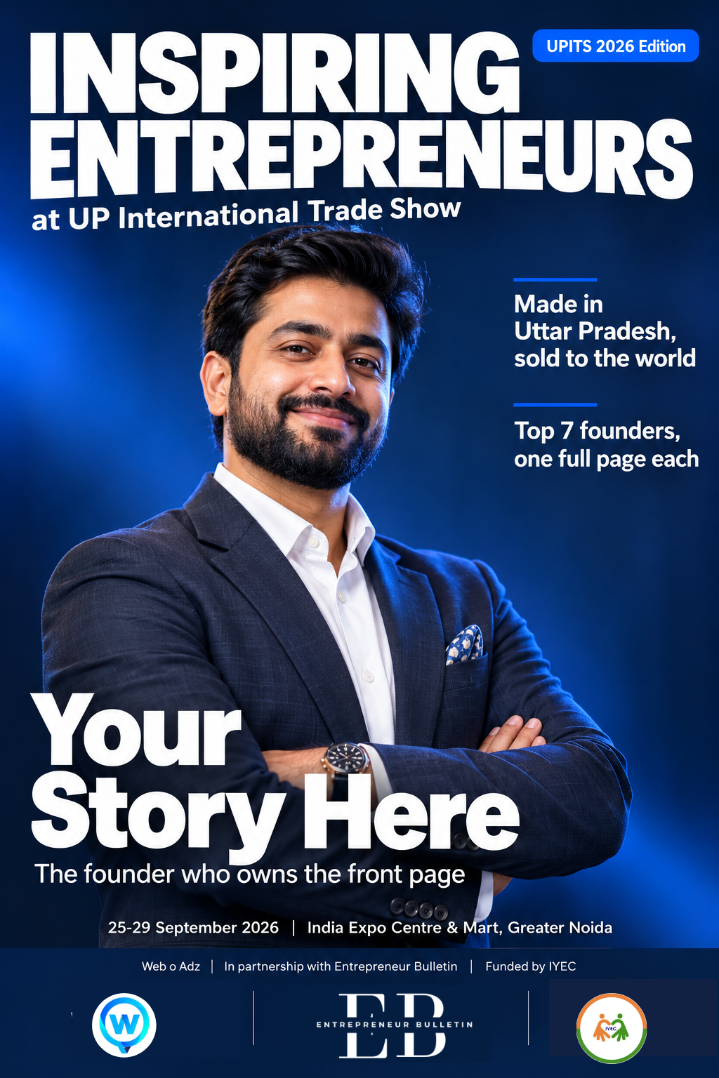 Front page of Inspiring Entrepreneurs, the UP International Trade Show magazine